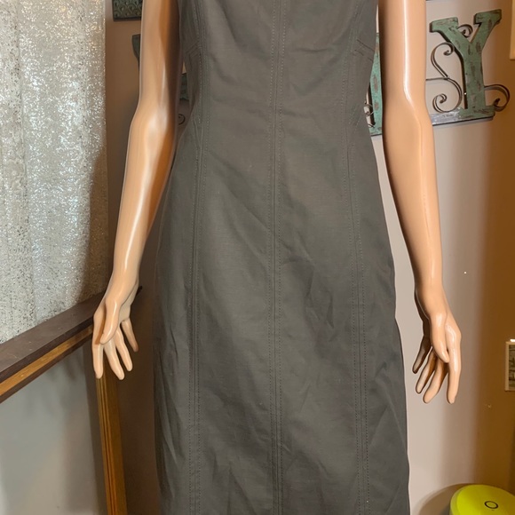 Beautiful lined charcoal, gray dress - Picture 2 of 10
